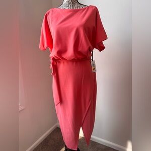 Kenzie dresses short sleeve mid length corral semi casual belted dress